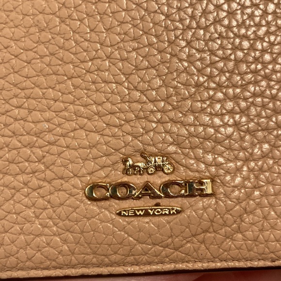 Coach vintage Anna fold over convertible crossbody in beige GVU some small stain - Picture 13 of 15